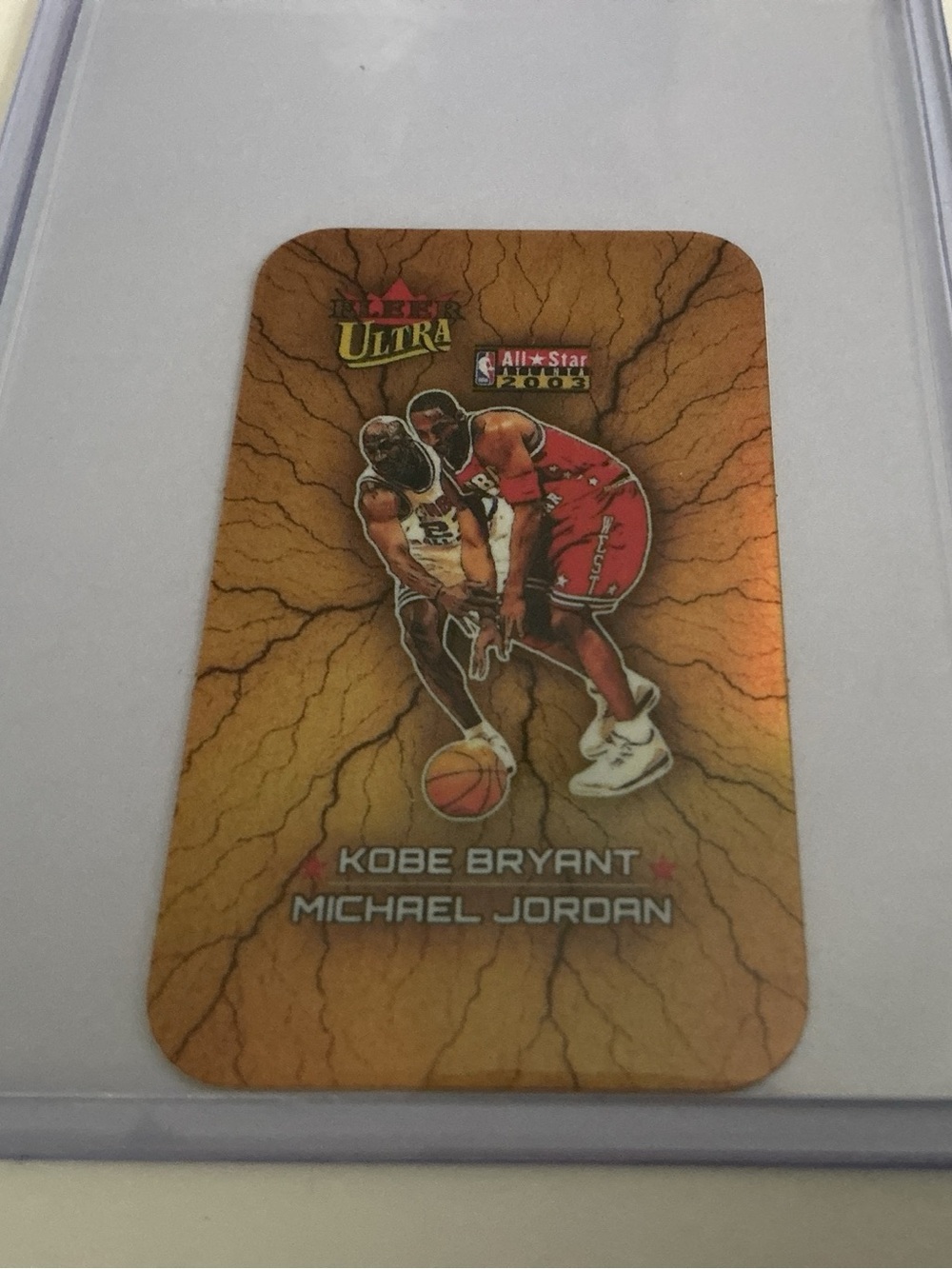 2003 Fleer Ultra Gold All Stars Kobe Bryant Michael Jordan Mini Holo Tobacco